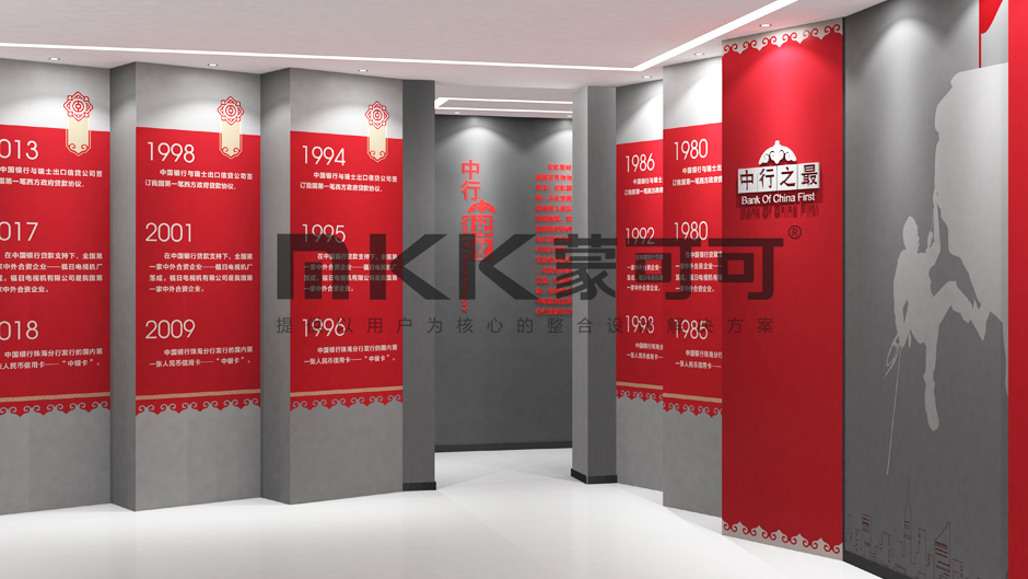 中國銀行包頭分行行史館設計